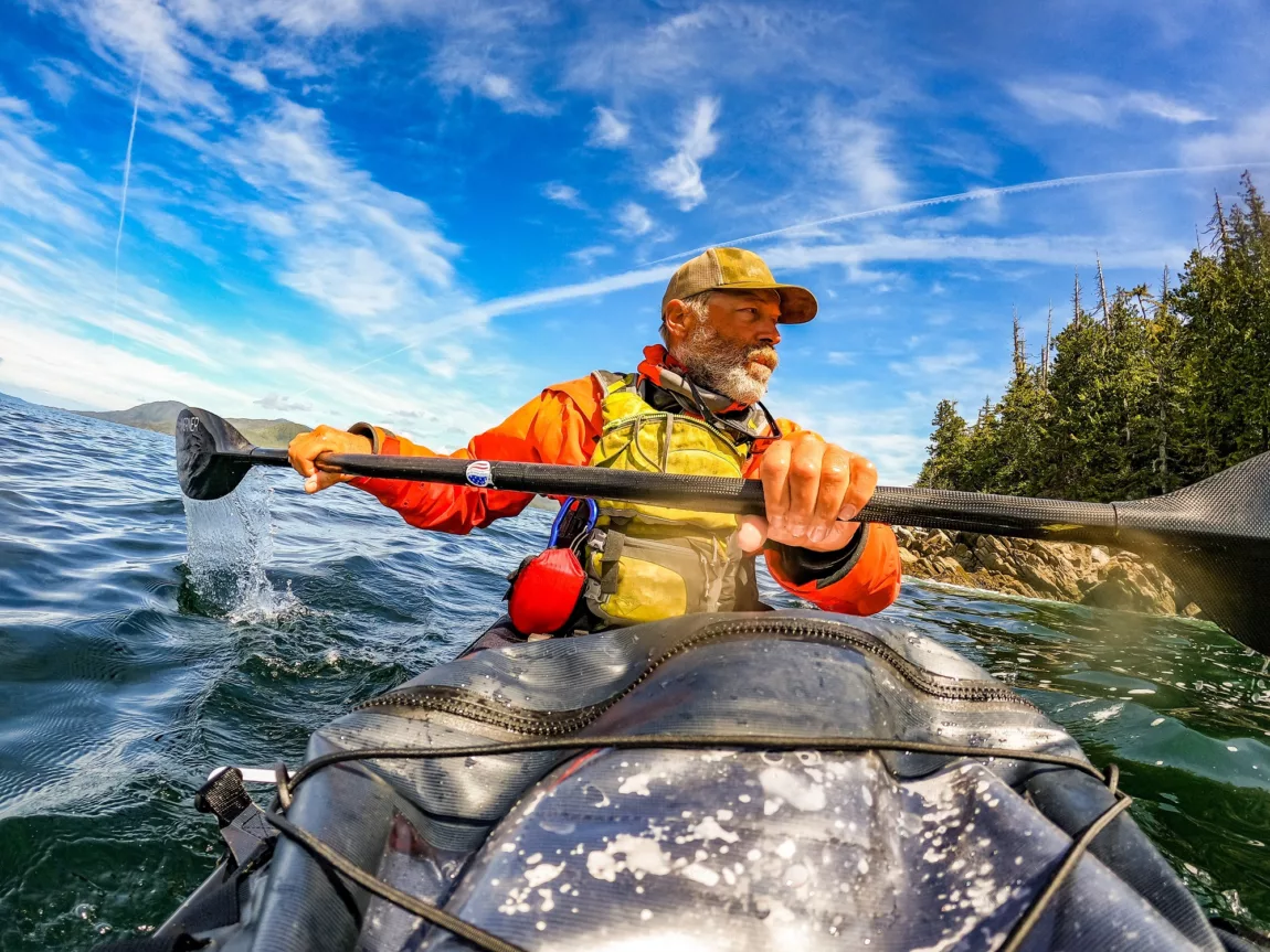 Frank Wolf kayaking