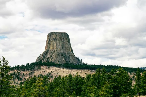 The Devil's Tower in Wyoming