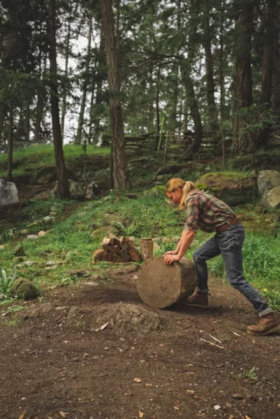 chop wood cutting book
