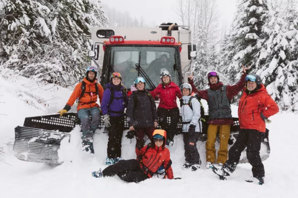 Cat skiing with Big Red Cats
